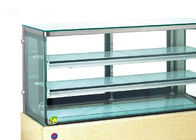 Niedriger Kuchen-Anzeigen-Marmorierungkühlschrank des ausgeglichenen Glas-490W