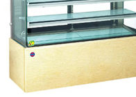 Niedriger Kuchen-Anzeigen-Marmorierungkühlschrank des ausgeglichenen Glas-490W