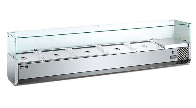 Tischplatte-zeigen industrielle versorgende Kühlschrank-Stange 3 Pan Energy Saving Embraco an