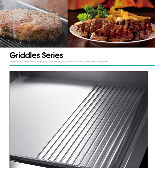 Edelstahl 3Kw, der Ausrüstungs-elektrischen Bratpfanne mit 1/3 gerilltem Grill SS kocht