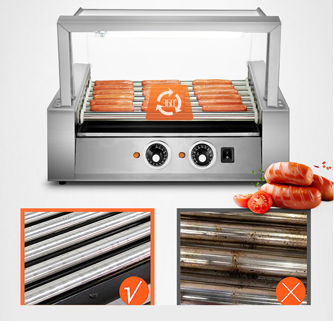 des Snack-Food-220V Rollen-Würstchen-Gestell Heater Grille Verarbeitungs-der Ausrüstungs-5
