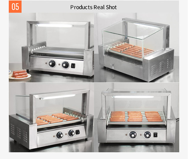 des Snack-Food-220V Rollen-Würstchen-Gestell Heater Grille Verarbeitungs-der Ausrüstungs-5