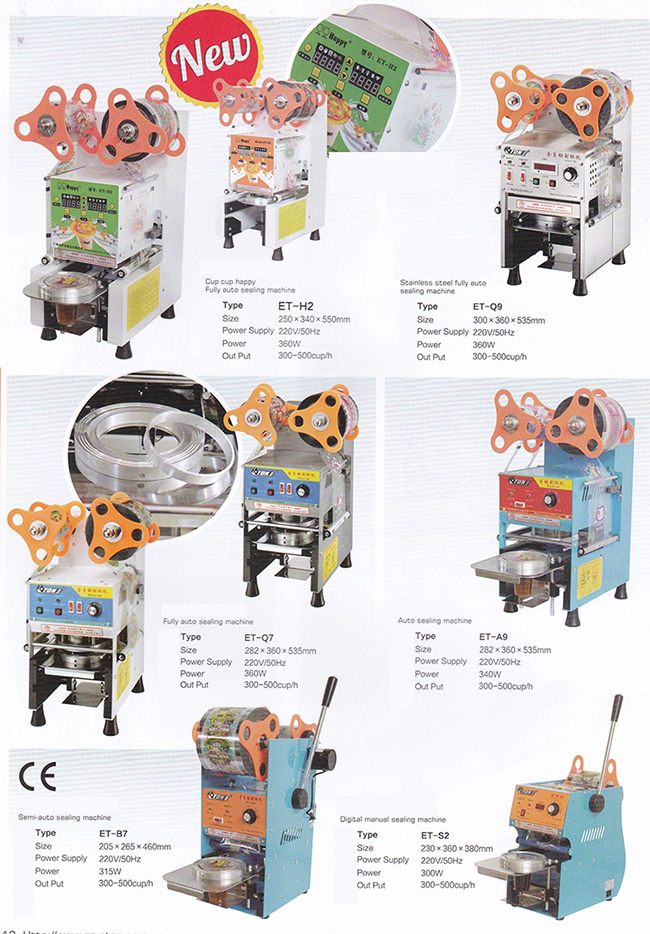Milch-Tee-Geschäfts-bemisst automatische Schalen-Dichtungs-Maschine 282*360*535 Millimeter