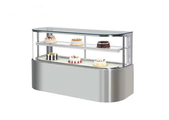 Gebogenes Glas D formen Handelskühlschrank des kuchen-600W